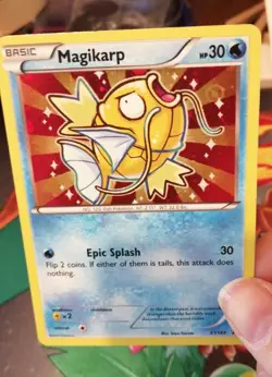 Pokemon card Magikarp XY143 Holo Promo Ultra Rare shiny Gold - Image 5