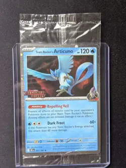 Pokemon TCG Team Rocket's Articuno Sv10: Destined Rivals Promo Card (Sealed) - Image 3