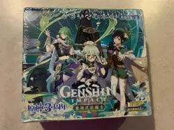 Genshin Impact 32 Pack Booster Box Trading Card Holo CCG TCG Doujin #T069 Sealed - Image 1