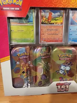 Pokemon TCG Scarlet Violet 151 Costco 5 Mini Tin Bundle + Promo Cards - Image 2