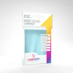 GAMEGENIC 100CT CLEAR INNER SLEEVES FOR STANDARD SIZED GAMING CARDS SEALED NEW - Image 4