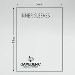 GAMEGENIC 100CT CLEAR INNER SLEEVES FOR STANDARD SIZED GAMING CARDS SEALED NEW - Image 5