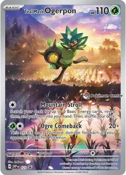 Teal Mask Ogerpon - 123 (Pokemon Center Exclusive) 123 Sv: Scarlet & Violet Promo Cards Holo - Image 1