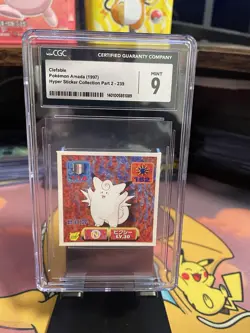 Clefable Pokémon Amada 1997 Hyper Sticker Collection Part 2 - #239 - Image 2