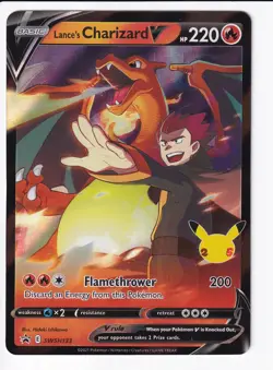 Pokemon TCG Lances Charizard V - SWSH133 - Black Star Ultra Rare Promo - NM - Image 3