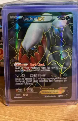 Darkrai EX 107/108 - Ultra Rare Full Art Holo - BW Dark Explorers Pokemon Card - Image 3