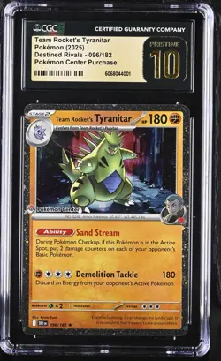 Team Rocket's Tyranitar (Pokemon Center Exclusive) 096/182 Miscellaneous Cards & Products Regular - Image 4