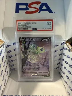 Pokémon TCG Celebi v Fusion Strike Alternate Art Card 245/264 NM Condition - Image 3