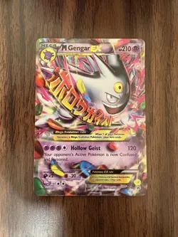 Pokemon XY Black Star Promo XY166 M Gengar EX Holo - Image 1