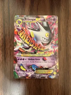 Pokemon XY Black Star Promo XY166 M Gengar EX Holo - Image 3