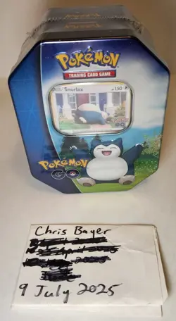 Pokemon TCG Pokemon GO Snorlax Tin, Brand New Sealed - Image 1