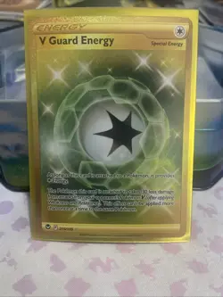 Pokemon Card - V Guard Energy Silver Tempest 215/195 Secret Rare Full Art Holo - Image 2