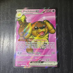 Dachsbun EX #160/142 Stellar Crown Ultra Rare Pokemon TCG - Image 1