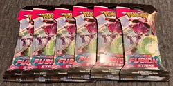 Pokémon TCG: Sword & Shield-Fusion Strike Sleeved Booster Pack *LOT OF 6* - Image 1