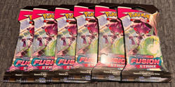 Pokémon TCG: Sword & Shield-Fusion Strike Sleeved Booster Pack *LOT OF 6* - Image 2