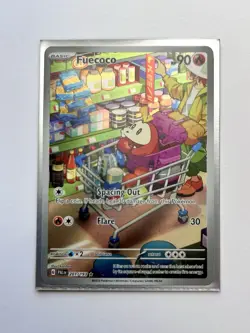 2023 POKEMON SV PALDEA EVOLVED ILLUSTRATION RARE #201 FUECOCO Full Alt Art - Image 11