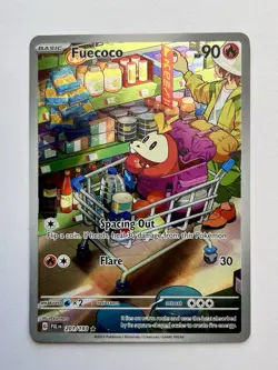 2023 POKEMON SV PALDEA EVOLVED ILLUSTRATION RARE #201 FUECOCO Full Alt Art - Image 13
