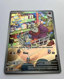 2023 POKEMON SV PALDEA EVOLVED ILLUSTRATION RARE #201 FUECOCO Full Alt Art - Image 14