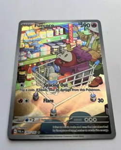 2023 POKEMON SV PALDEA EVOLVED ILLUSTRATION RARE #201 FUECOCO Full Alt Art - Image 2