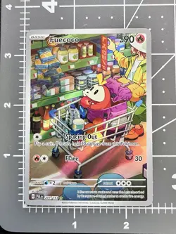 2023 POKEMON SV PALDEA EVOLVED ILLUSTRATION RARE #201 FUECOCO Full Alt Art - Image 9