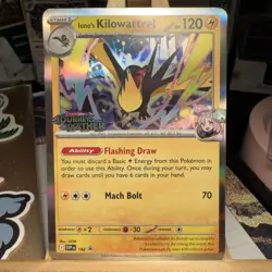 Ionos Kilowattrel 182 STAMPED Journey Together Black Star Promo Pokemon TCG MINT - Image 4