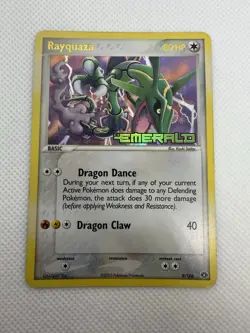 Rayquaza STAMPED Reverse Holo 9/106 2005 EX Emerald LP Pokémon - Image 1