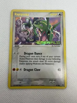 Rayquaza STAMPED Reverse Holo 9/106 2005 EX Emerald LP Pokémon - Image 7