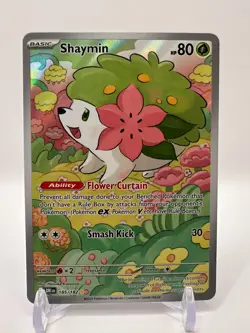 Shaymin 185/182 Illustration Rare Holo 2025 Pokémon TCG Destined Rivals MINT - Image 7