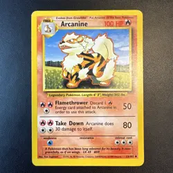 PokÃ©mon TCG Arcanine Base Set, Unlimited Uncommon Card 23/102 - Image 1