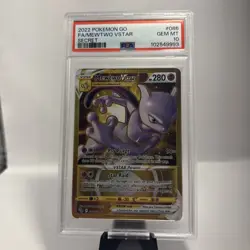 PSA 10 Mewtwo VSTAR 086/078 Secret Gold Rare Pokemon GO Card 2022 GEM MINT - Image 1
