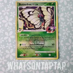 Pokemon Card Butterfree FB 17/147 Crosshatch Holo Supreme Victors League Promo - Image 1